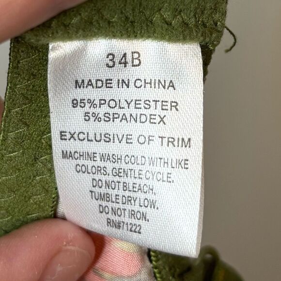 Floral Multicolor Push Up Underwire Bra Size 34B - Picture 4 of 5